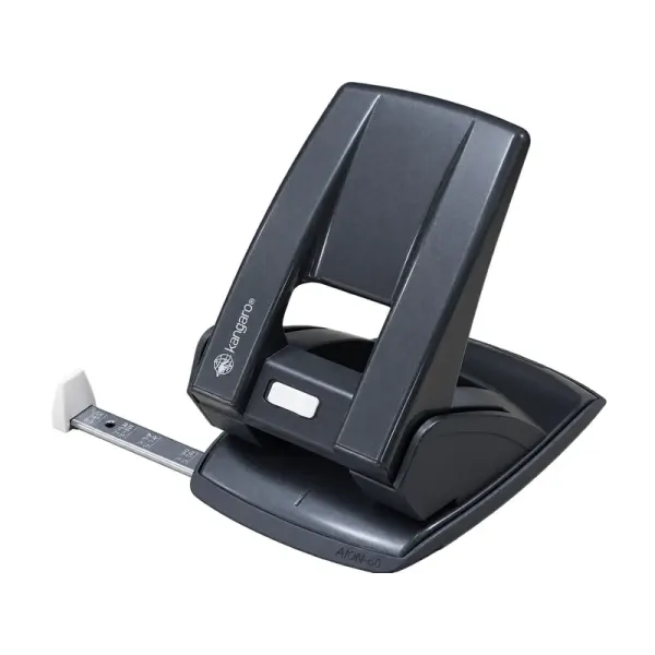KANGARO AION-60 Heavy Duty 2-Hole Punch 60 Sheet KANGARO AION-60 heavy duty 2-hole punch with adjustable paper guide