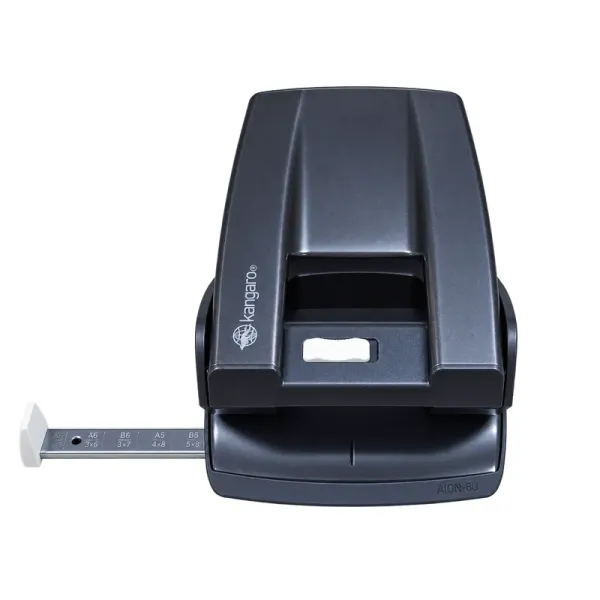 KANGARO AION-60 Heavy Duty 2-Hole Punch 60 Sheet KANGARO AION-60 heavy duty 2-hole punch with adjustable paper guide