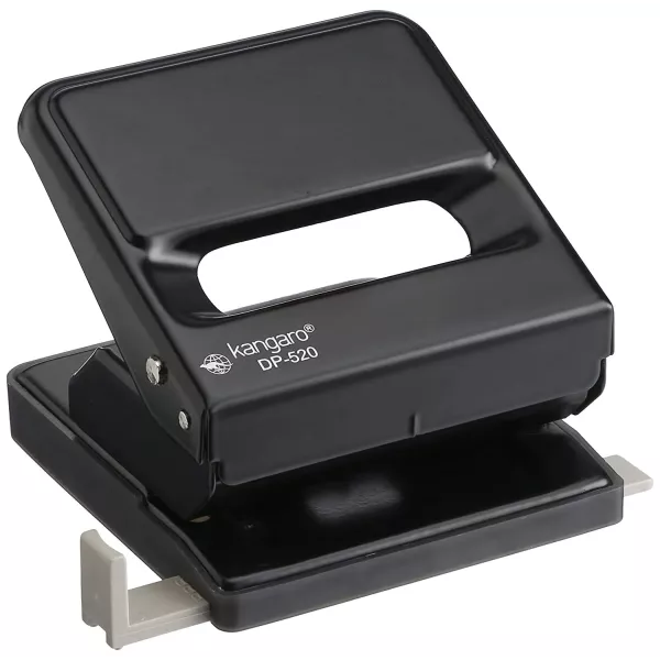 KANGARO DP-520 Office Punch black 25 sheet front view