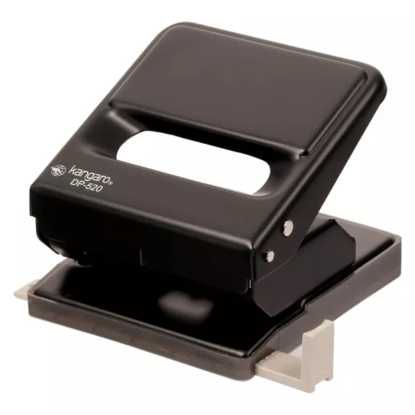 KANGARO DP-520 Office Punch black 25 sheet front view