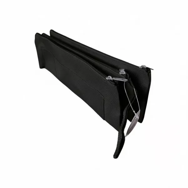 Kenzel 3 Tier Pencil Case Black front view Front view of Kenzel 3 Tier Pencil Case 33 x 11 cm in black