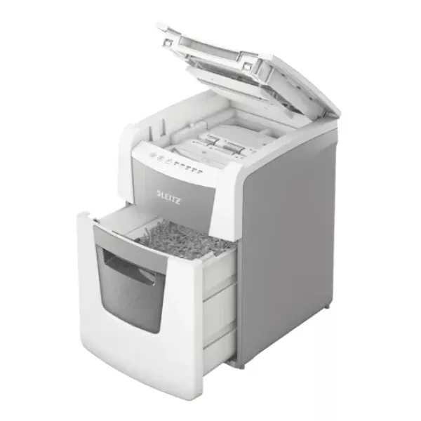 Leitz IQ Autofeed Office 100X P4 Cross Cut Paper Shredder (100 Sheet) Leitz IQ Autofeed Office 100X P4 Cross Cut Paper Shredder (100 Sheet)