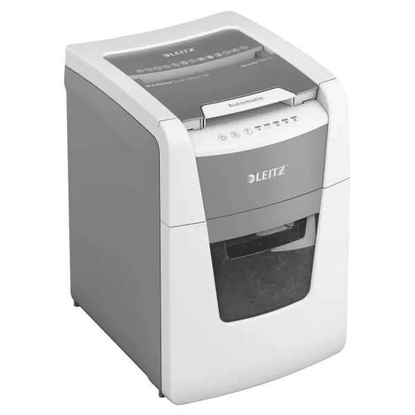 Leitz IQ Autofeed Office 100X P4 Cross Cut Paper Shredder (100 Sheet) Leitz IQ Autofeed Office 100X P4 Cross Cut Paper Shredder (100 Sheet)