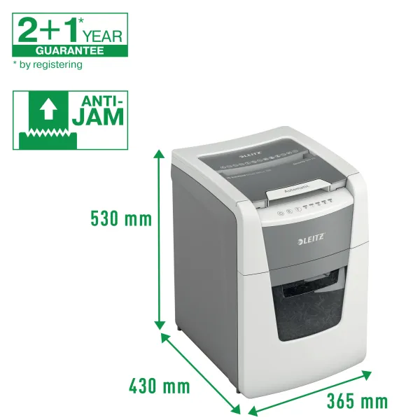 Leitz IQ Autofeed Office 100X P4 Cross Cut Paper Shredder (100 Sheet) Leitz IQ Autofeed Office 100X P4 Cross Cut Paper Shredder (100 Sheet)