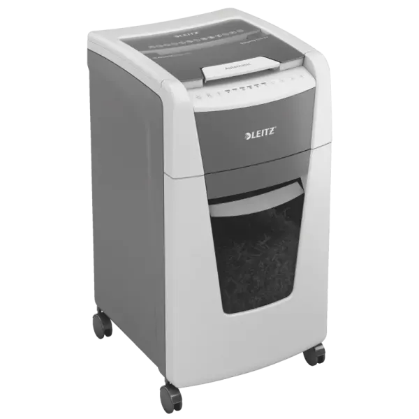 Leitz IQ Autofeed Office 300 P4 Cross Cut Paper Shredder (300 Sheet) Leitz IQ Autofeed Office 300 P4 Cross Cut Paper Shredder (300 Sheet)