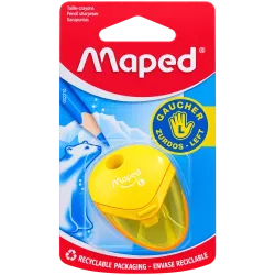Maped 1-Hole Left-Handed Pencil Sharpener Yellow 032210