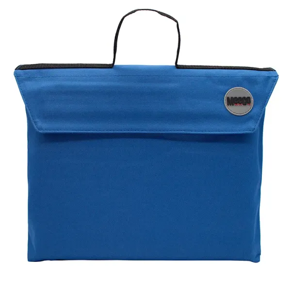 Meeco Gusset Library Bag with Handle - Blue