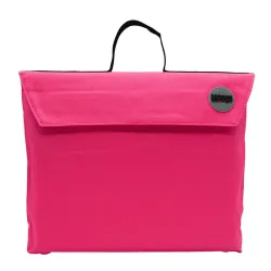 Meeco Gusset Library Bag with Handle - Pink Meeco Gusset Library Bag with Handle - Pink