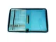 MEECO A4 Conference Folder With Zip - Blue