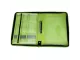 MEECO A4 Conference Folder With Zip - Green MEECO A4 Conference Folder With Zip - Green
