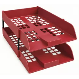 NEXX Letter Tray Set Plus Risers - Red