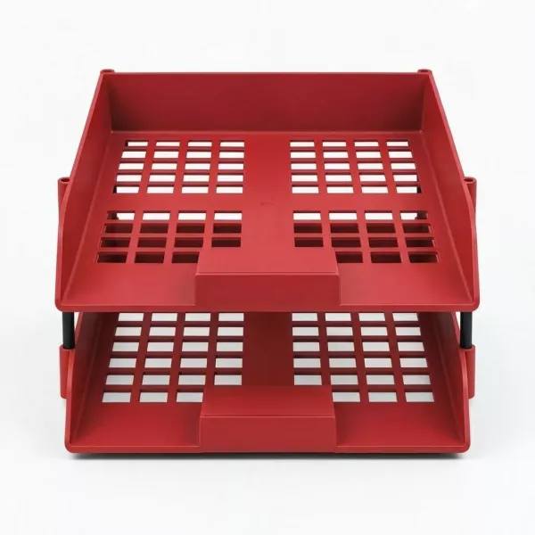 NEXX Letter Tray Set Plus Risers - Red