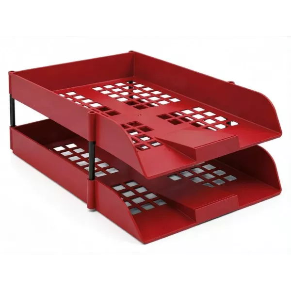 NEXX Letter Tray Set Plus Risers - Red