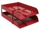NEXX Letter Tray Set Plus Risers - Red