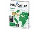 Navigator Universal A4 80gsm white printer paper individual 500 sheet ream showing original product packaging