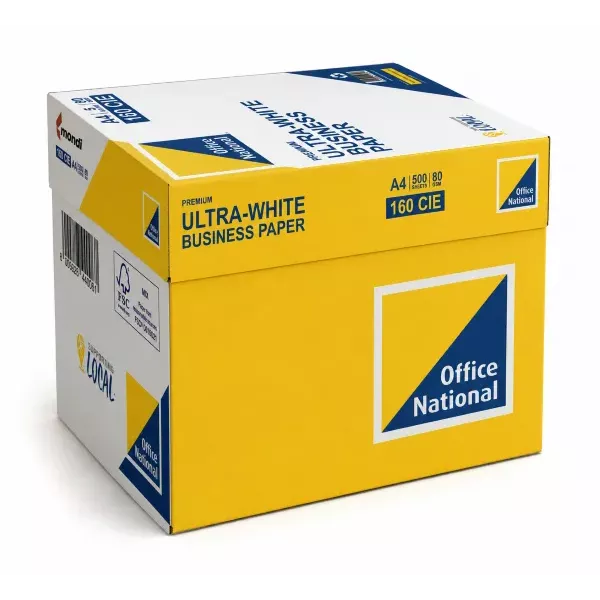 Premium A4 Copier Paper 80gsm Single Ream ingle ream of premium A4 copier paper, 80gsm weight