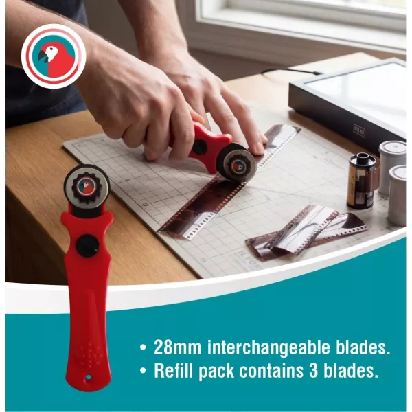 PARROT Plastic Rotary Craft Knife PARROT Plastic Rotary Craft Knife