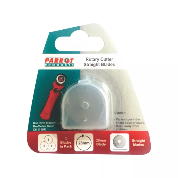 Parrot Rotary Plastic Craft Knife Straight Blades Refill Pack