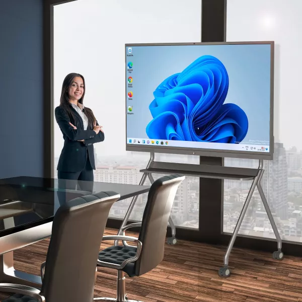 Parrot IW7102 interactive touch panel mobile stand for 55 to 86 inch screens