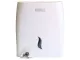 Parrot JA0507 paper hand towel dispenser front view Parrot JA0507 white plastic paper hand towel dispenser front view with viewing window
