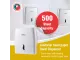 Parrot JA0507 paper hand towel dispenser front view Parrot JA0507 white plastic paper hand towel dispenser front view with viewing window