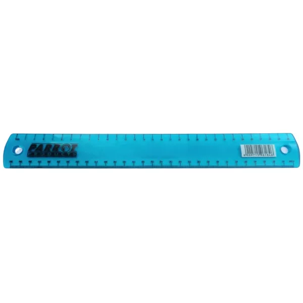 Parrot Plastic Ruler 30cm Blue Transparent Metric Measuring Ruler Parrot Plastic Ruler 30cm Blue Transparent Metric Measuring Ruler