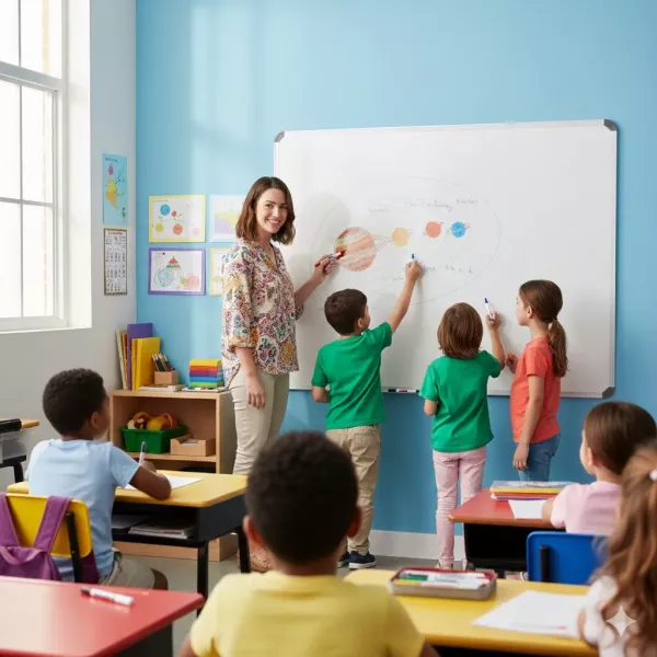 Parrot BD0920 Magnetic Whiteboard 600x450mm front product view