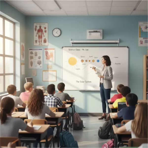 Parrot BD0920 Magnetic Whiteboard 600x450mm front product view