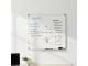 Parrot BD0944 Magnetic Whiteboard 1000x1000mm mounted on a wall with handwritten notes