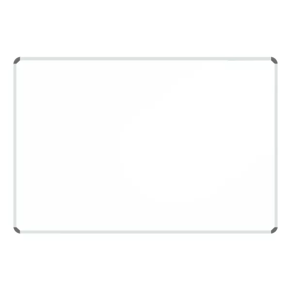 Parrot Magnetic Whiteboard 1500x900mm BD0961 Parrot BD0961 Magnetic Whiteboard 1500x900mm front view with aluminium frame