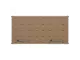 Parrot BD0976 Magnetic Whiteboard 2400x1200mm rear view showing frame and mounting points