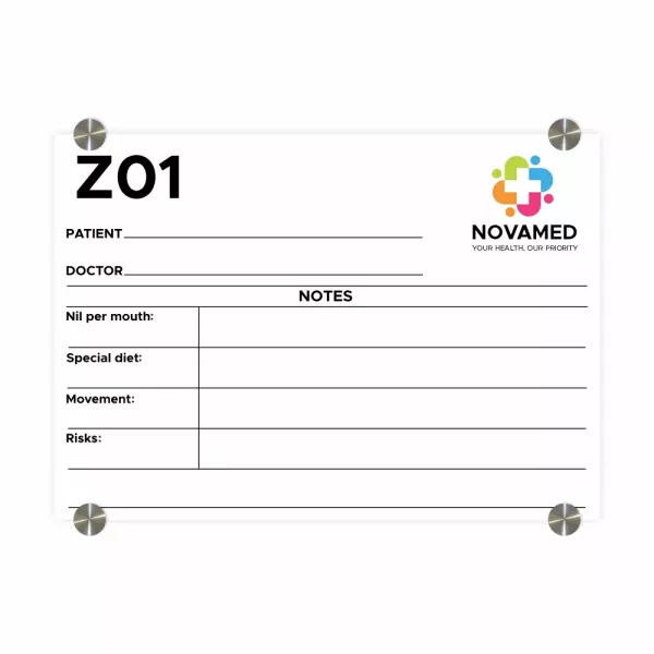 Parrot Hospital Glass Bed Board with Print - A3