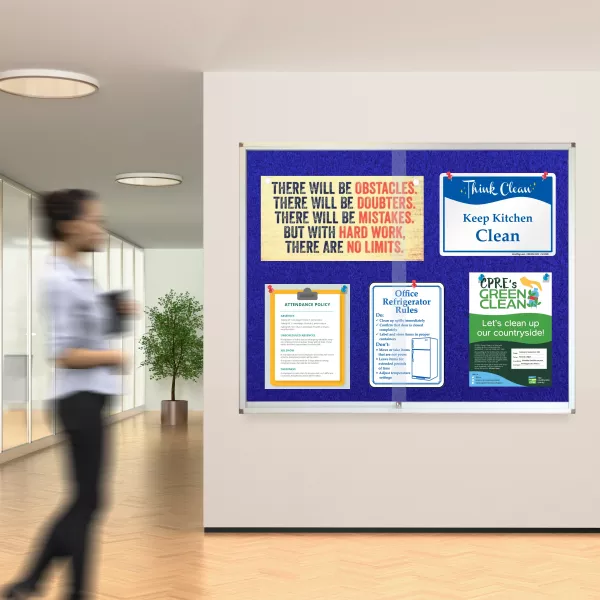 PARROT Display Case Pinning Board 1500 X 1200mm - Blue PARROT Display Case Pinning Board 1500 X 1200mm - Blue