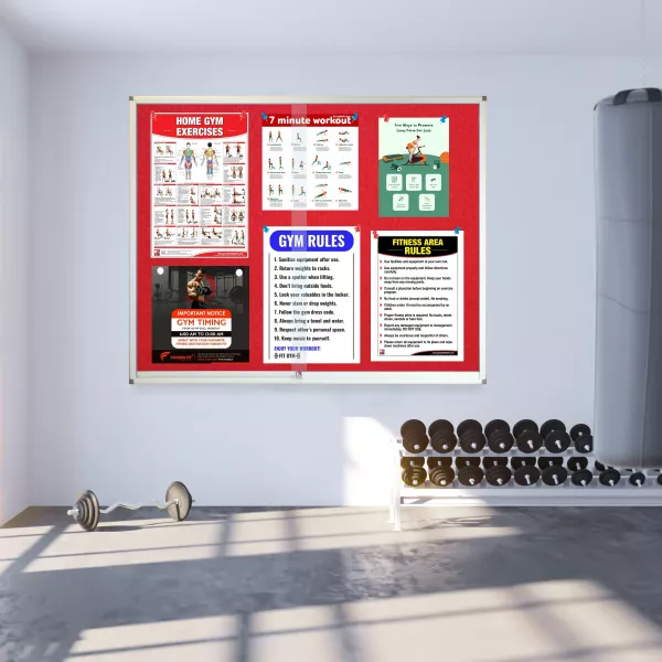 PARROT Display Case Pinning Board 1500 X 1200mm - Red PARROT Display Case Pinning Board 1500 X 1200mm - Red