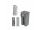 Parrot Flat Head Mop & Bucket Components Parrot flat head mop system showing handle sections, mop pads and 6.5 L dual-chamber bucket