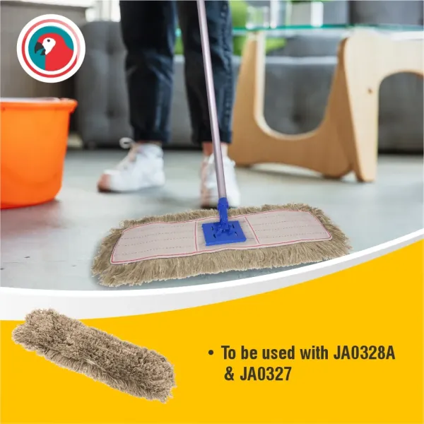 Parrot 600 mm cotton dust mop sweeper sleeve for collecting fine dust on large floor areas