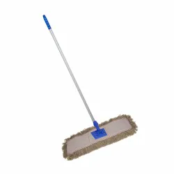 Parrot Dust Mop Sweeper Complete 600 mm Cotton Parrot complete 600 mm cotton dust mop sweeper with aluminium handle and blue frame