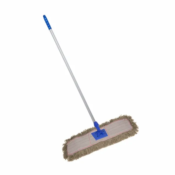 Parrot complete 600 mm cotton dust mop sweeper with aluminium handle and blue frame