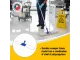 Parrot complete 600 mm cotton dust mop sweeper with aluminium handle and blue frame