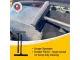 Parrot Squeegee Garage Plastic shown in front product view with black handle and rubber blade