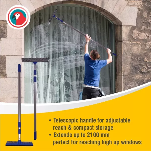 Parrot Window Squeegee Telescopic 2.1m shown in full product view