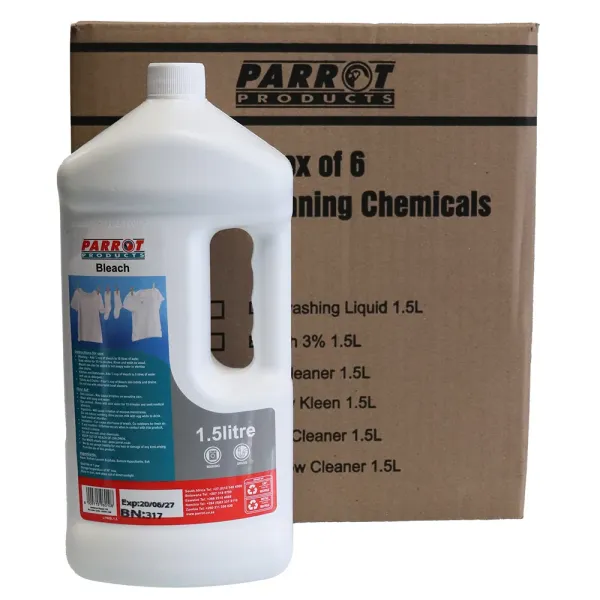 Parrot Bleach 3% 1.5 L - Box of 6 Parrot Bleach 3% 1.5 L - Box of 6