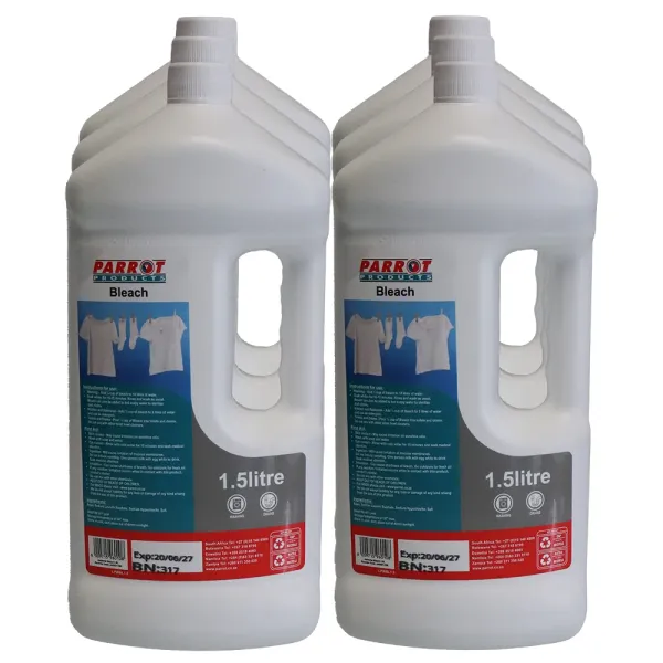 Parrot Bleach 3% 1.5 L - Box of 6 Parrot Bleach 3% 1.5 L - Box of 6