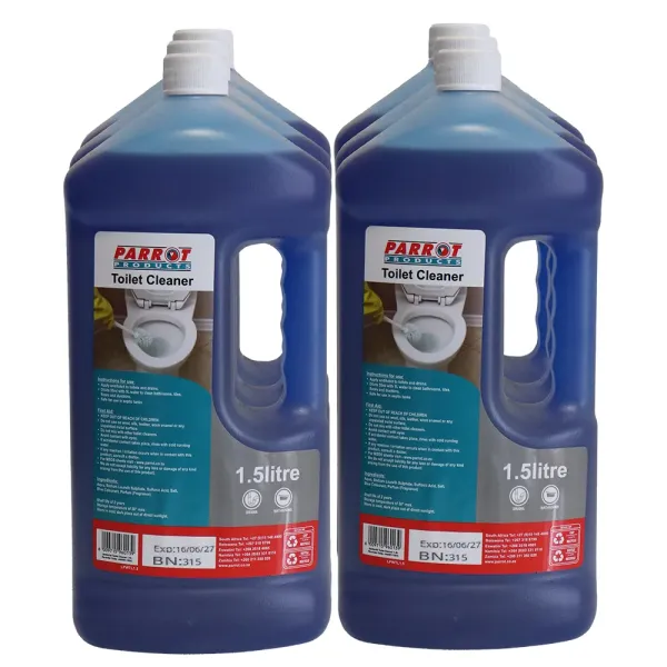 Parrot Toilet Cleaner 1.5 L - Box of 6 Parrot Toilet Cleaner 1.5 L - Box of 6