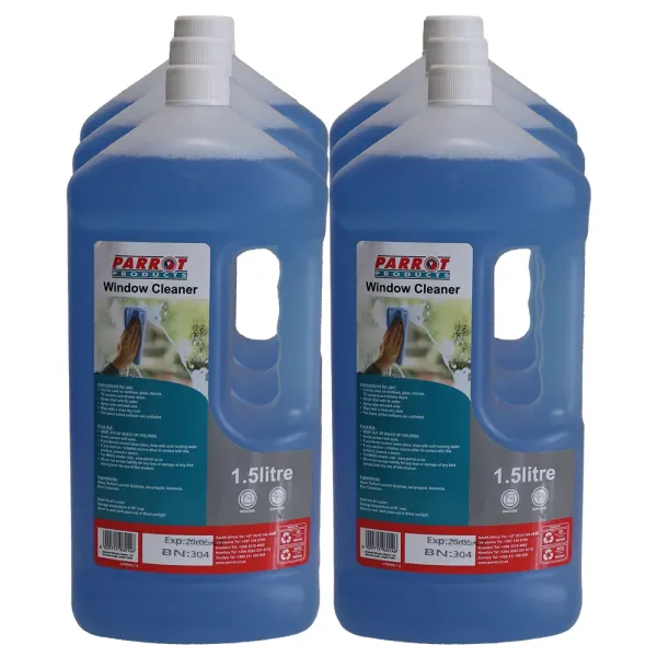 Parrot Window & Glass Cleaner 1.5 L - Box of 6 Parrot Window & Glass Cleaner 1.5 L - Box of 6