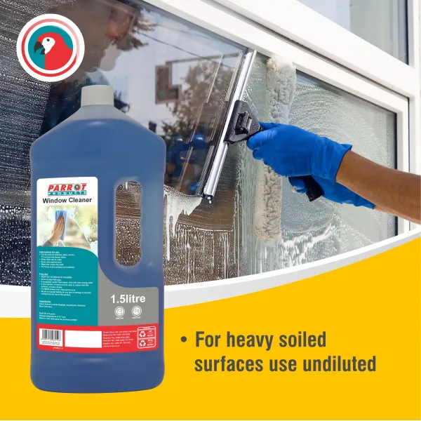 Parrot Window & Glass Cleaner 1.5 L - Box of 6 Parrot Window & Glass Cleaner 1.5 L - Box of 6