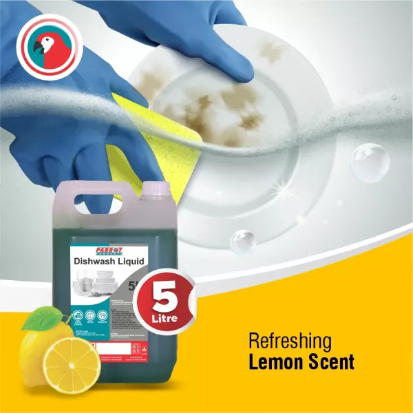 Parrot Dishwashing Liquid Lemon - 5 Litre