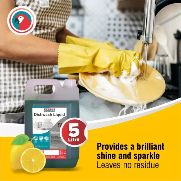 Parrot Dishwashing Liquid Lemon - 5 Litre