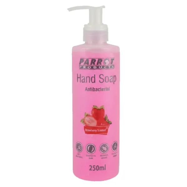 Parrot Antibacterial Hand Soap Strawberry 250 ml - 6 Pack Parrot Antibacterial Hand Soap Strawberry 250 ml - 6 Pack