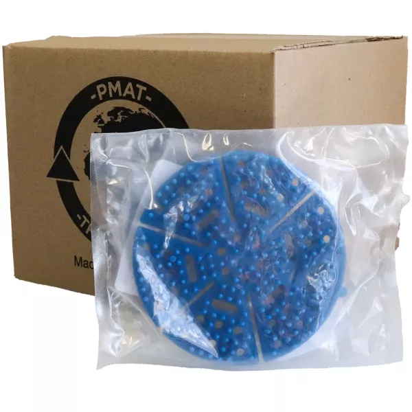 Parrot JA0404BB-10 blue bubble gum PMAT urinal mat pack of 10 in retail packaging